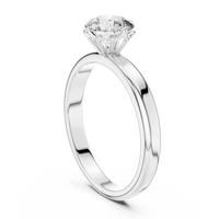 1ct TW Round Lab-Grown Diamond Solitaire Ring — The Naomi in White Gold — Verasah fine jewellery