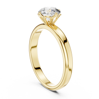1ct TW Round Lab-Grown Diamond Solitaire Ring — The Naomi in Yellow Gold — Verasah fine jewellery