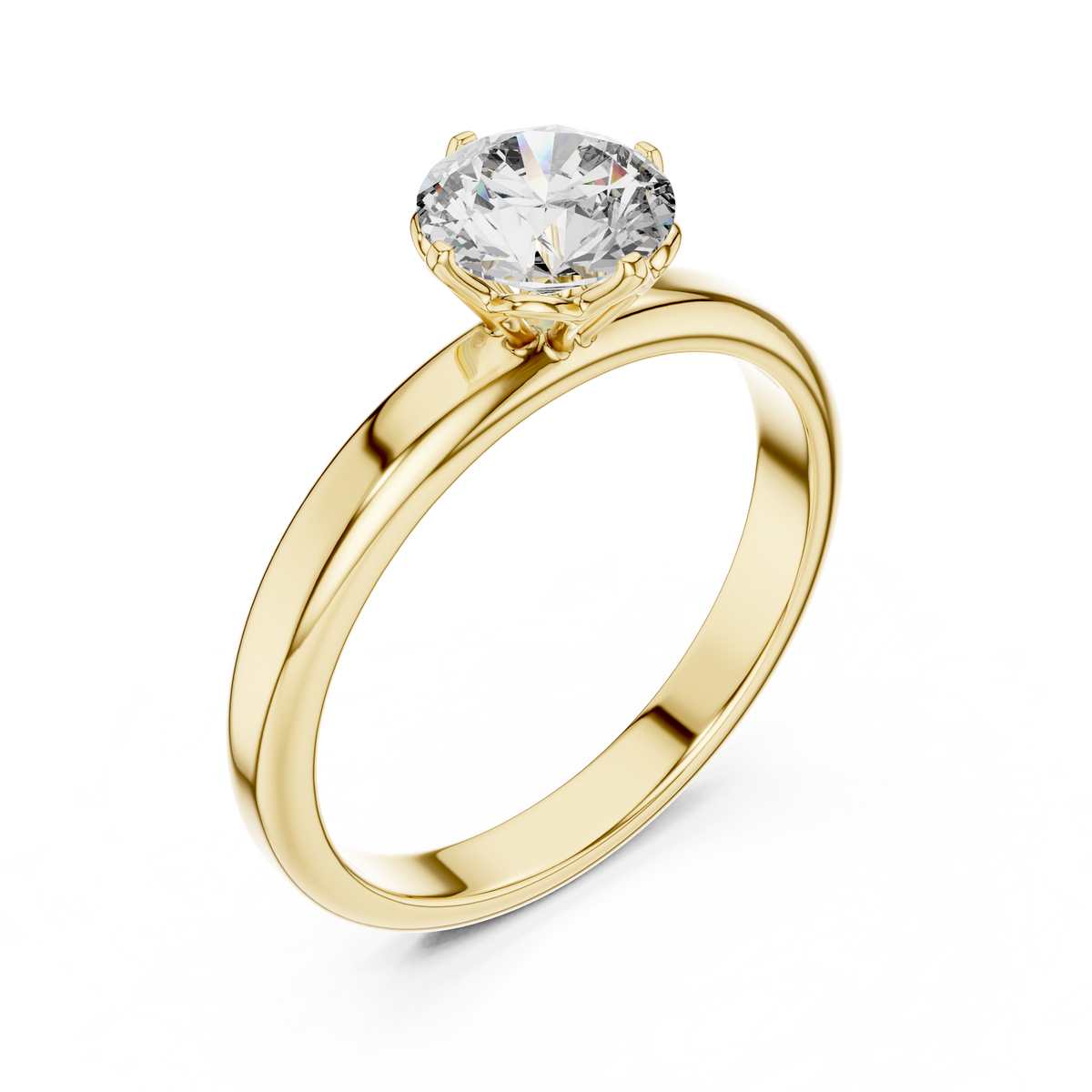 1ct TW Round Lab-Grown Diamond Solitaire Ring — The Naomi