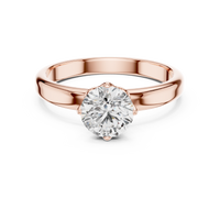 1ct TW Round Lab-Grown Diamond Solitaire Ring — The Naomi in Rose Gold — Verasah fine jewellery