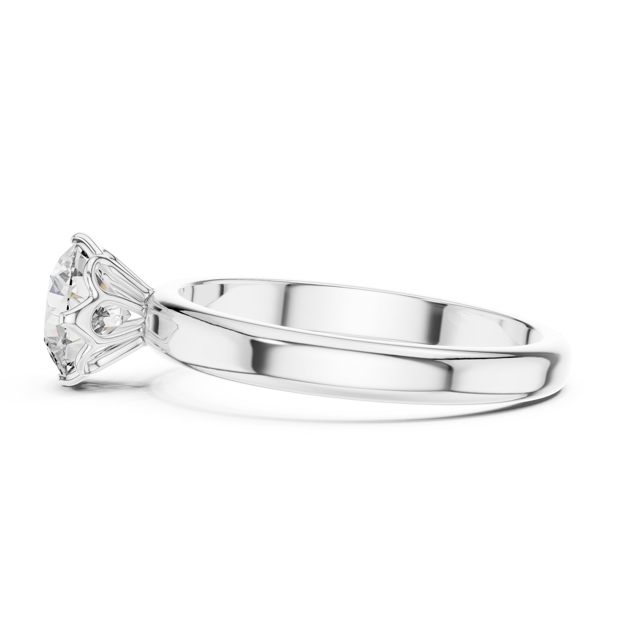 1ct TW Round Lab-Grown Diamond Solitaire Ring — The Naomi
