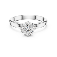 1ct TW Round Lab-Grown Diamond Solitaire Ring — The Naomi in White Gold — Verasah fine jewellery