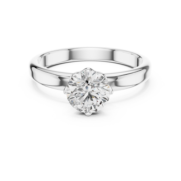 1ct TW Round Lab-Grown Diamond Solitaire Ring — The Naomi