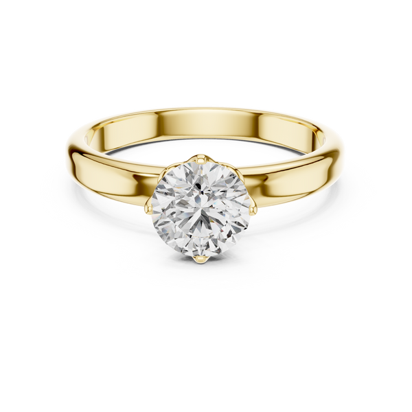 1ct TW Round Lab-Grown Diamond Solitaire Ring — The Naomi