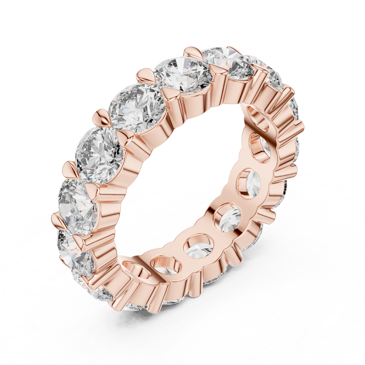 4.79ct TW Round Lab-Grown Diamond Eternity Ring