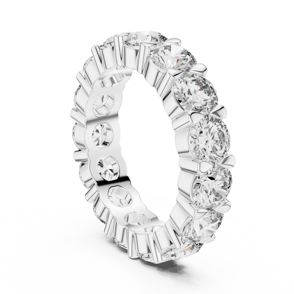 4.79ct TW Round Lab-Grown Diamond Eternity Ring