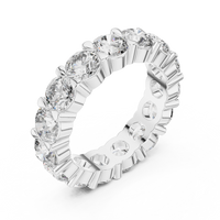 4.79ct TW Round Lab-Grown Diamond Eternity Ring in White Gold — Verasah fine jewellery