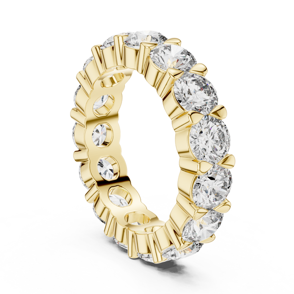 4.79ct TW Round Lab-Grown Diamond Eternity Ring
