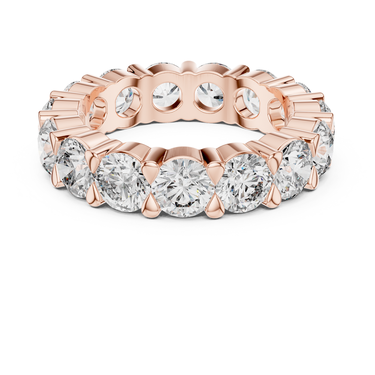4.79ct TW Round Lab-Grown Diamond Eternity Ring