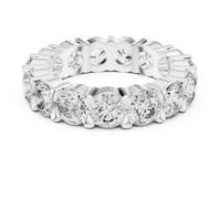 4.79ct TW Round Lab-Grown Diamond Eternity Ring in White Gold — Verasah fine jewellery