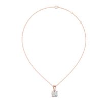 1ct TW Round Lab-Grown Diamond Solitaire Pendant Necklace in Rose Gold — Verasah fine jewellery