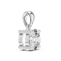 1ct TW Round Lab-Grown Diamond Solitaire Pendant Necklace in White Gold — Verasah fine jewellery