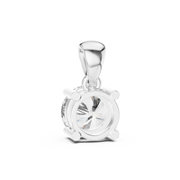1ct TW Round Lab-Grown Diamond Solitaire Pendant Necklace in White Gold — Verasah fine jewellery