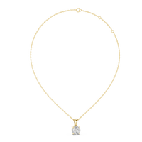 1ct TW Round Lab-Grown Diamond Solitaire Pendant Necklace in Yellow Gold — Verasah fine jewellery