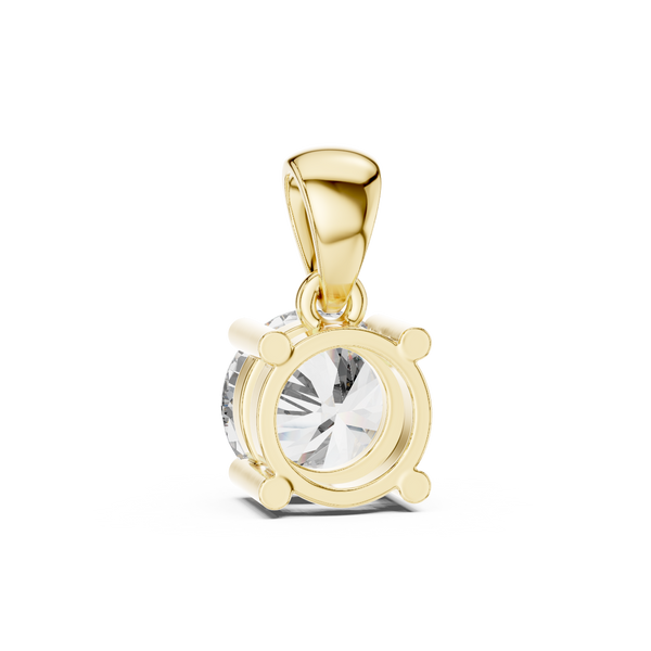 1ct TW Round Lab-Grown Diamond Solitaire Pendant Necklace