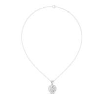 1.2ct TW Round Lab-Grown Diamond Halo Pendant Necklace in White Gold — Verasah fine jewellery