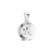 1.2ct TW Round Lab-Grown Diamond Halo Pendant Necklace in White Gold — Verasah fine jewellery
