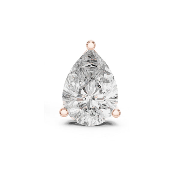 1.5ct Pear Cut Solitaire Stud Earring for Men