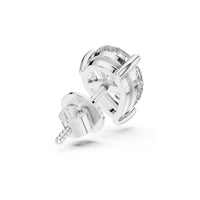 White Gold 1.5ct Pear Cut Solitaire Stud Earring for Men, view 2 — Verasah
