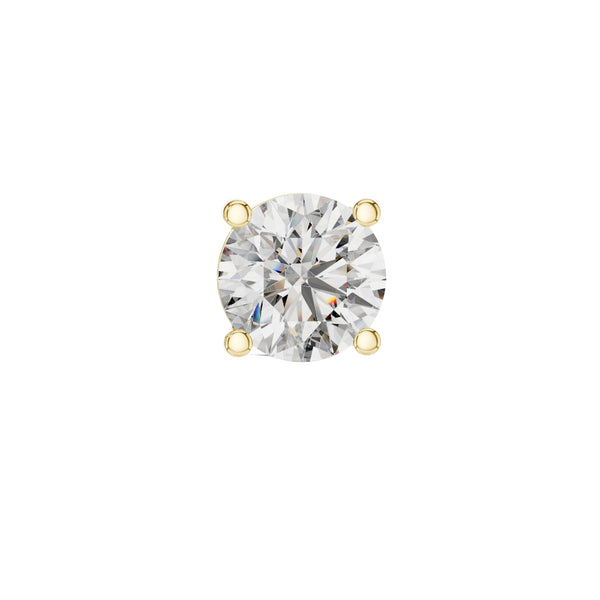 1.9ct Round Solitaire Lab Diamond Stud Earring fo Men