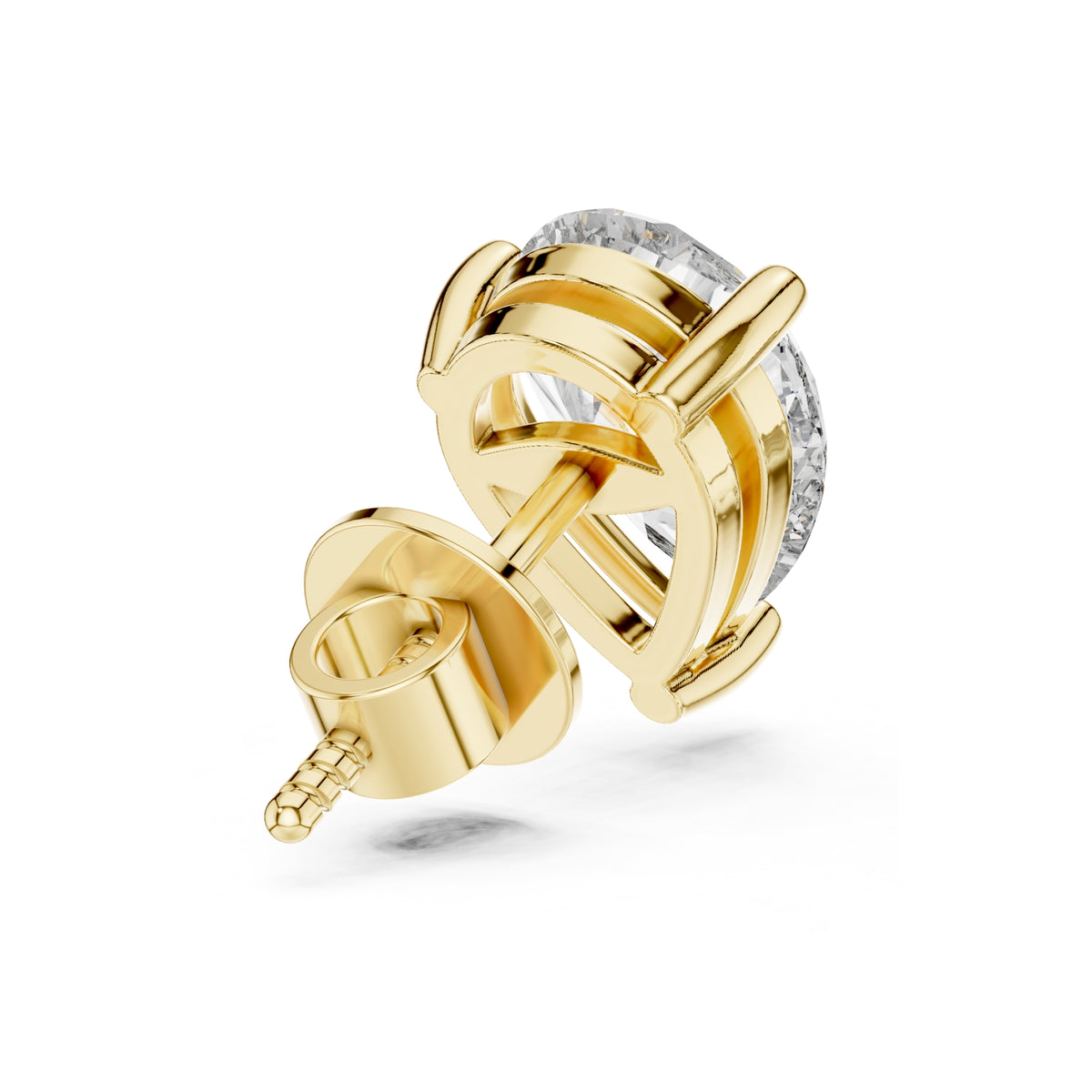 1.5ct Pear Cut Solitaire Stud Earring for Men