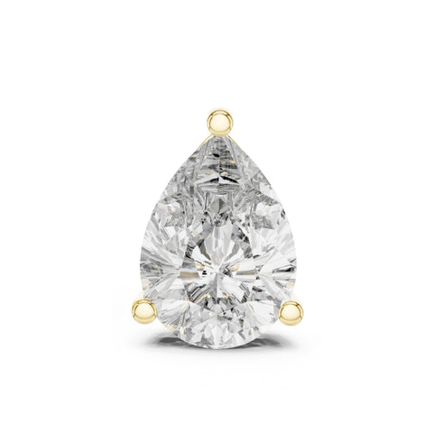 1.5ct Pear Cut Solitaire Stud Earring for Men