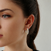 1.60ct TW Round Lab-Grown Diamond Hoop Earrings — Verasah fine jewellery