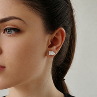 3.60ct TW Pear and Emerald Lab-Grown Diamond Stud Earrings — Verasah fine jewellery